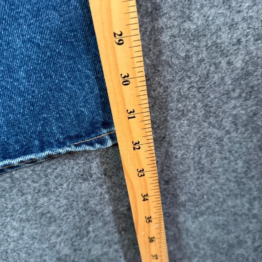 AYR The Slacker Mens Relaxed Straight Leg Jeans Medium Wash Blue 35x32 Made LA